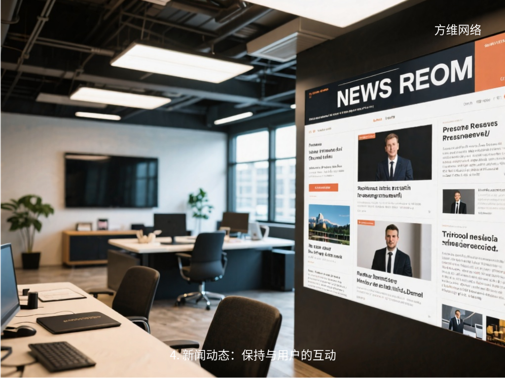 4. 新聞動態(tài)：保持與用戶的互動
