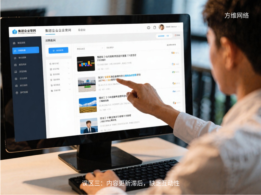誤區(qū)三：內(nèi)容更新滯后，缺乏互動性