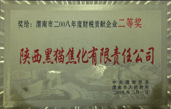 年度財(cái)稅貢獻(xiàn)企業(yè)